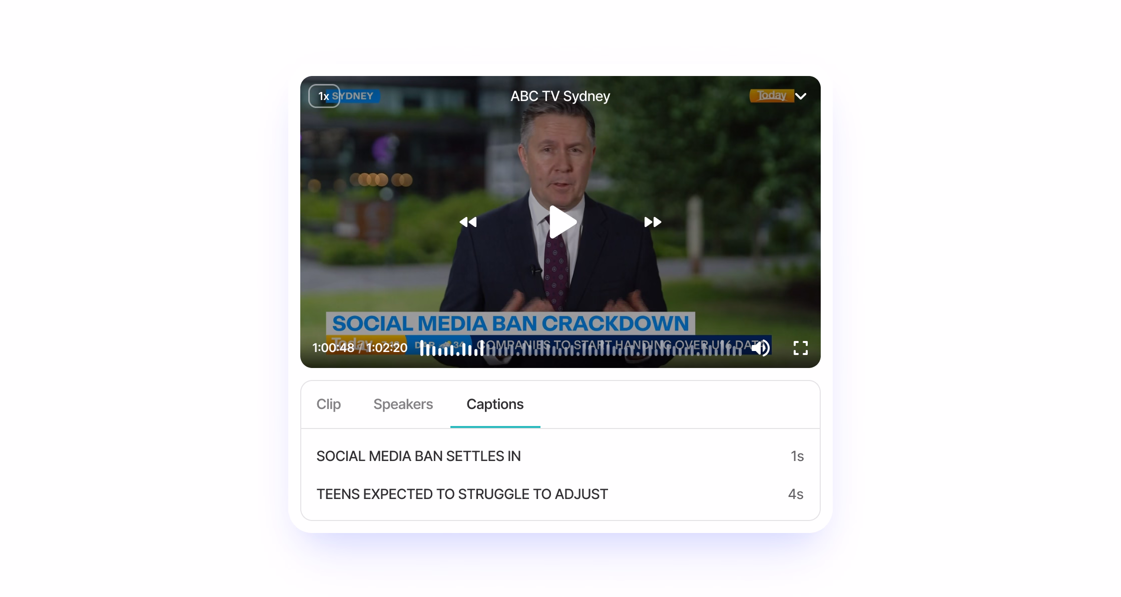 Распознавание текста нижней трети (лейблов)